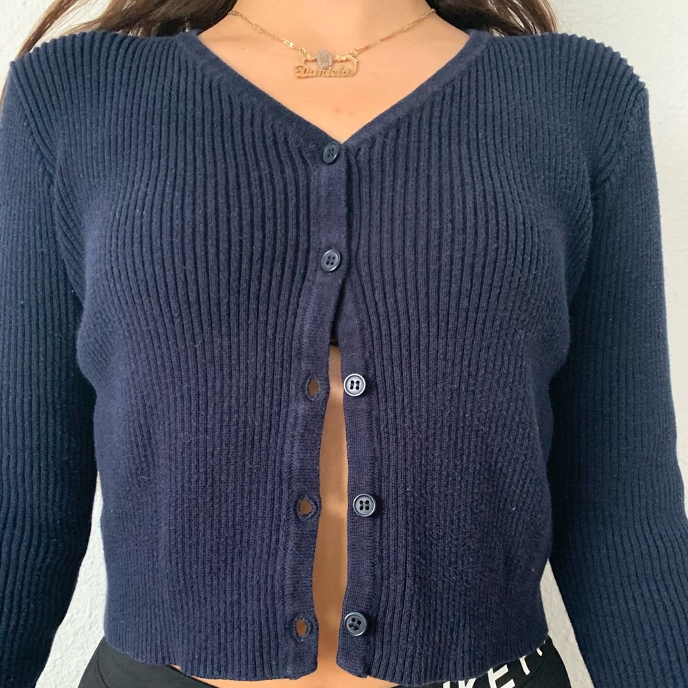 Brandy Melville Navy Blue Shannon Sweater